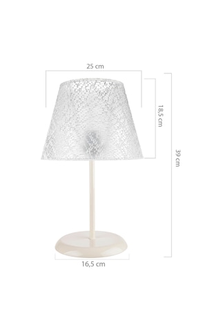 Elva Abajur Krem Ayak / Beyaz File Şapka Diğer