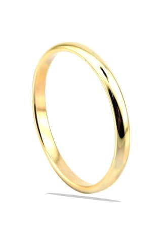 Hakan Güler Kuyumculuk Altın Düz Bombeli Alyans