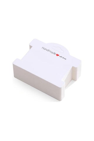 Willowhaven Beyaz 100 Adet Bileklik Kartı, Takı Display Kartları Çok Amaçlı 3.8x3.1 İnç