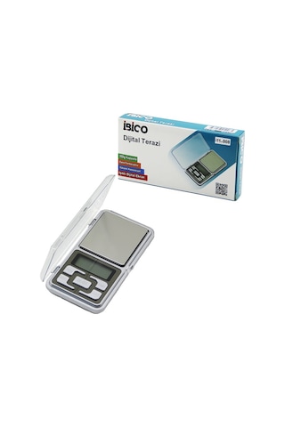 Mini 6x12cm Hassas Tartı - Terazi 300gr/0.01gr Şeffaf Pls.kapaklı - Pilli 2pcs İnce 5690