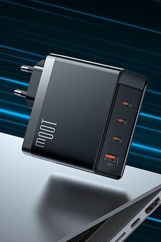 100w Gan Pd Hızlı Şarj Adaptörü 1xusb 3xtype-c Laptop Ve