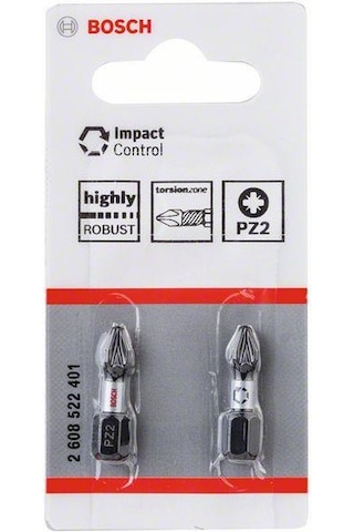 Bosch Impact Yıldız Bits Uç Pz2x25 Mm 2'li 2608522401
