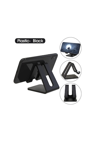 Suofeng Masaüstü Telefon/tablet Tutucu, Anti-kayma Silikon, Şarj Delikli, Ergonomik Açı, Metal/plastik, Ev/ofis Kullanıma Uygun Siyah Diğer