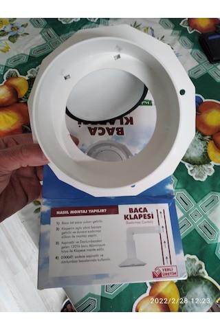 Sızdırmaz Contalı Baca Klapesi, Aspiratör Duman Kapağı Baca Kapak