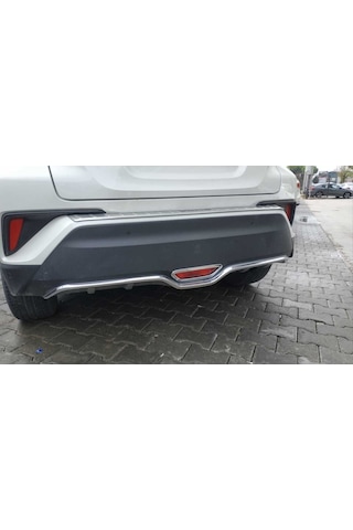 Autogp Toyota C-hr 2016-2019 Arka Tampon Alt Çıtası Nıkelaj