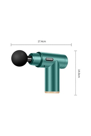 Sones Fasya Masaj Aleti Mini Elektrikli Kas Masaj Aleti Taşınabilir Fitness Kas Rahatlatıcı Masaj Aleti Düğmesi Koyu Yeşil