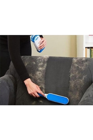 Tüy Temizleyici Fırça Seti 2li Mavi