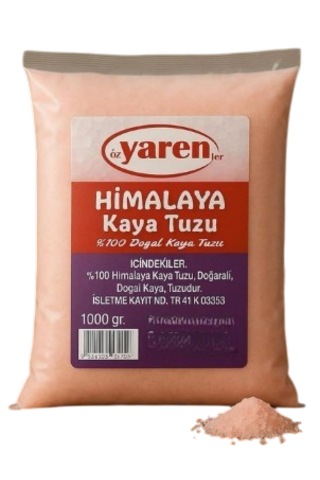Bitkisel Himalaya Sofralık Kaya Tuzu 1000 Gr. Tekli