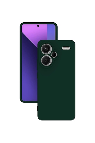 Xiaomi Redmi Note 13 Pro Plus 5g Kılıf Kamera Korumalı Silikon Rubber Arka Kapak Siyah