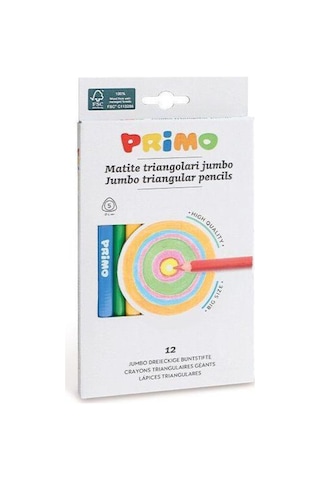 Prımo Jumbo Ucgen Boya Kalemi 12 Renk