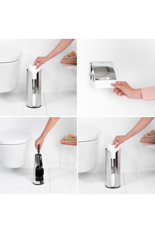 Brabantia Banyo Aksesuarı 3 Lü Set Parlak Paslanmaz Çelik 280689