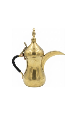Arabic Mırra Coffee Pot- Mırra Cezvesi - Delle - - Yükseklik H : 22 Cm