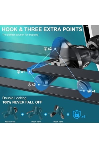 Yingfu Araba Telefon Tutucu Havalandırma Menfezi Montaj Cep Telefonu Tutucu Oto Diğer