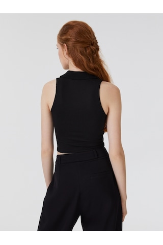 Slim Fit Kadın Atlet Siyah