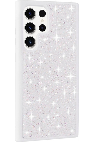 Galaxy Uyumlu S23 Ultra Kılıf Parlak Taşlı Tasarım Pırlanta Kılıf