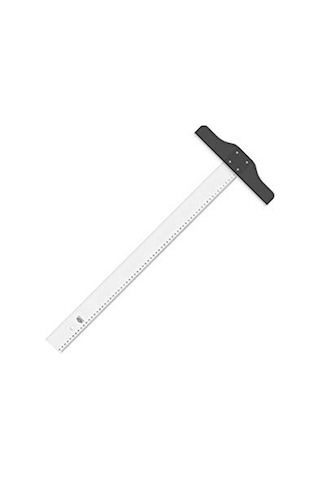 Hatas Plastik T Cetveli 65cm N:01020 Çok Renkli