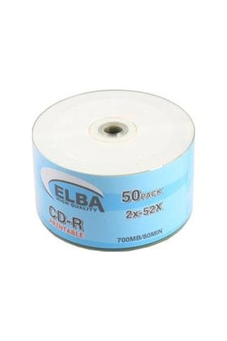 Elba Cd-r 700mb-80mın Printable 50li Shrink Kdo