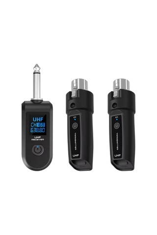 Honmex Tkowtb Uhf Xlr Adaptörü: Dinamik Mikrofon Ve Gitar İçin Kablosuz Transmitter, 30-50m Erim, 20hz-20khz Frekans Aralığı, Siyah Abs