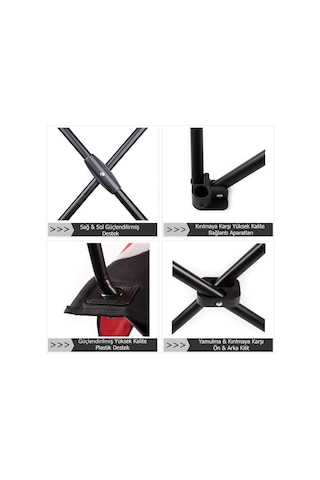 Sportlife Evolite Nature Katlanabilir Kamp Koltuğu 2'li Set Kırmızı