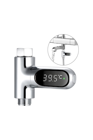 Dofolink Led Isı Gösterici, 5-85 C Aralığı, 0.5 C Hassasiyet, Su Sıcaklığı Kontrol Cihazı, Duş Malzemesi, Pil Ve Şarj Olmadan