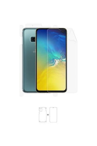Galaxy S10e İle Uyumlu Ön-arka Jelatin Tam Koruma