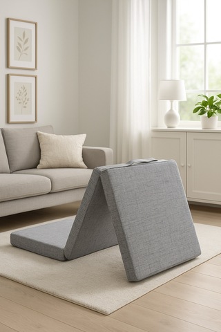 Katlanır Micro Cotton Sünger Yer Yatağı Ve Minderi 10 Cm 18 Dns Orta Sertlik Sünger