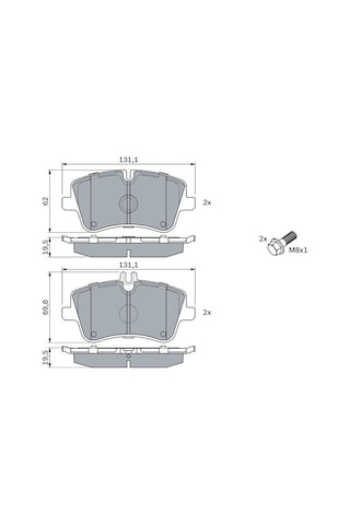 Mercedes C Serisi 203 C200cgı 1.8 Kompressor 2003-2005 Bosch Ön Balata Netpar23144