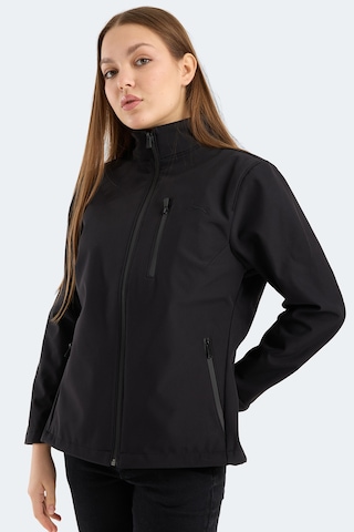 Slazenger Hıp Style Kadın Dik Yaka Fermuarlı Siyah Mont & Kaban Siyah