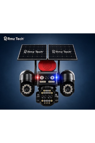 Avenir S446 4 Kameralı Telefondan 3 Dönebilir Güneş Enerjili Güvenlik - Aov 7/24 Türkcell Sim Kart 1 Yıl Her Ay 8gb 128 Hafıza