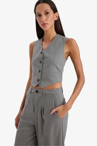 DeFacto V Yaka Blazer Yelek C2026AX25SPGR210 Gri