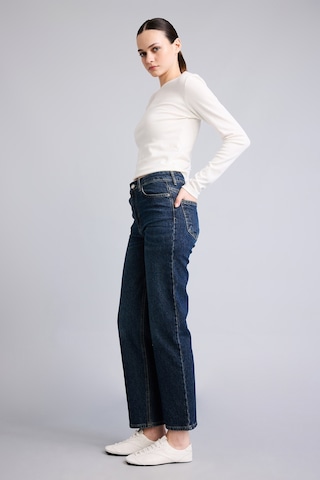 Defacto Comfort Straight Normal Bel 5 Cepli Yıkamalı Jean Pantolon H1654ax26aunm35 Mavi-nm35
