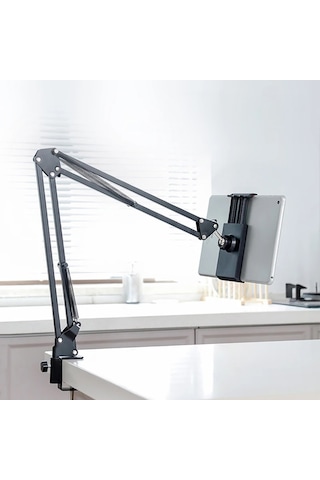 Hymark Esnek Metal Uzun Kollu Telefon Tablet Tutucu Teleskopik