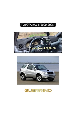Toyota Rav4 2000-2005 Torpido Koruma Halısı Siyah Kenar