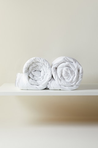 Ocean Home Textile 2'li Pamuklu Saten Biyeli Mikrojel Tek Kişilik Yorgan Seti 155 X 215 Cm Beyaz