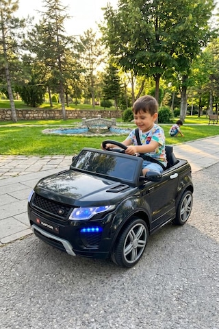 Raptor Gt 12 Volt Uzaktan Kumandalı Mp3 Bluetooth Destekli Otomatik Fren Sistemli Çocuk Akülü Araba Siyah