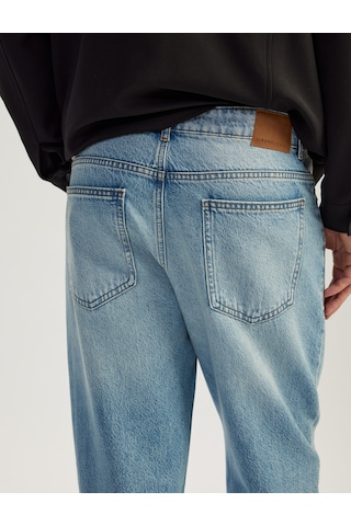 Koton Pamuklu Normal Bel Cepli Loose Fit Jean Pantolon - Steve Jean Açık İndigo 5sam40020nd Açık İndigo