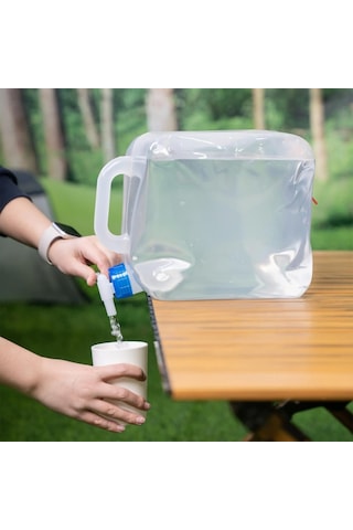 Katlanabilir Musluklu Su Bidonu - 15 Litre - Su Sebili - Argeus