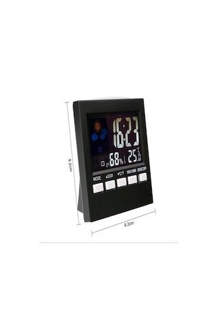 Neevoyu Ev İçin Dijital Sıcaklık Ve Nem Ölçer - Büyük Renkli Lcd Ekranlı Masaüstü Termometre-hidrometre