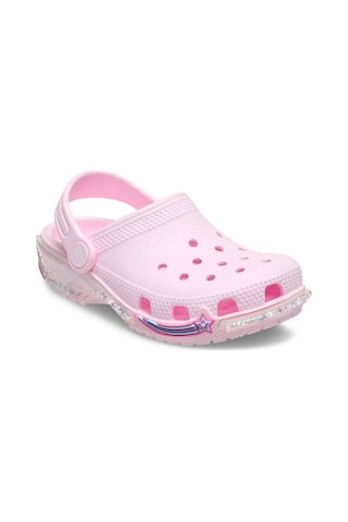 Crocs Classic Star Sparkle Shaker Clog K Çocuk Terlik - Pembe Pembe