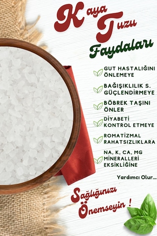 Yörem Afyon Rafine Edilmemiş Mineral Deposu Kaya & Himalaya Tuz 2'li Avantajlı Set 1000gr.