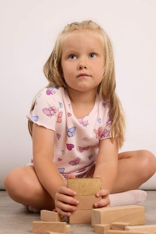 Defacto Fitilli Şortlu 2li Açık Pembe Pijama Takımı Kız Bebek H9311a526smpn671 Pembe-pn671