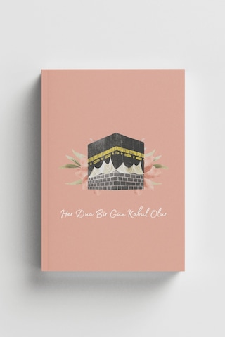 Mekke - Her Dua Bir Gün Kabul Olur İslami Defter Ayet-hadisli Çok Renkli