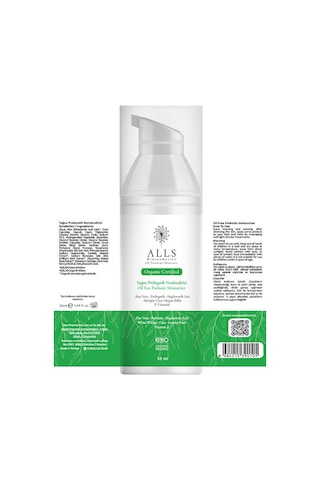 Alls Biocosmetics Yağsız Prebiyotik Nemlendirici Krem 50 ML