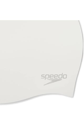 Speedo Moulded Silc Cap Au White Bone 8-7098417614 Beyaz Beyaz