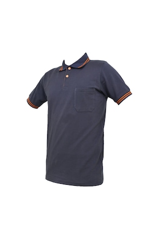 Ssm Çizgili Polo Yaka Füme Tshirt