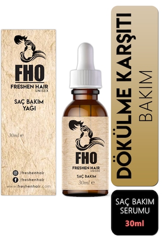 Freshen Hair Dökülme Karşıtı Bitkisel Saç Bakım Serumu 30 ML