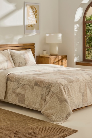 Kaşmir Home Lea Çift Kişilik Nevresim Takımı Bej Bej