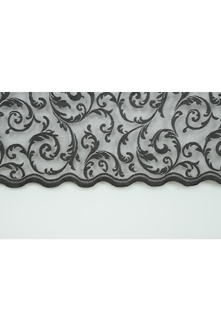 Sultan 2 Model Antrasit Renk Pileli Fon Perde 75x260 Cm Antrasit