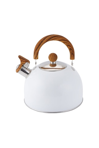 Hangfox 2.5 Litre Çelik Çalıcı Kettle: Kalın Tabaka, Gaz Ve Indüksiyon Uyumlu, Evde Pratik Su Kaynatma Aleti Beyaz