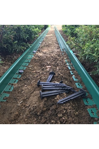 Plastik Çim Sınırlayıcı Düz 25 Mt Yeşil